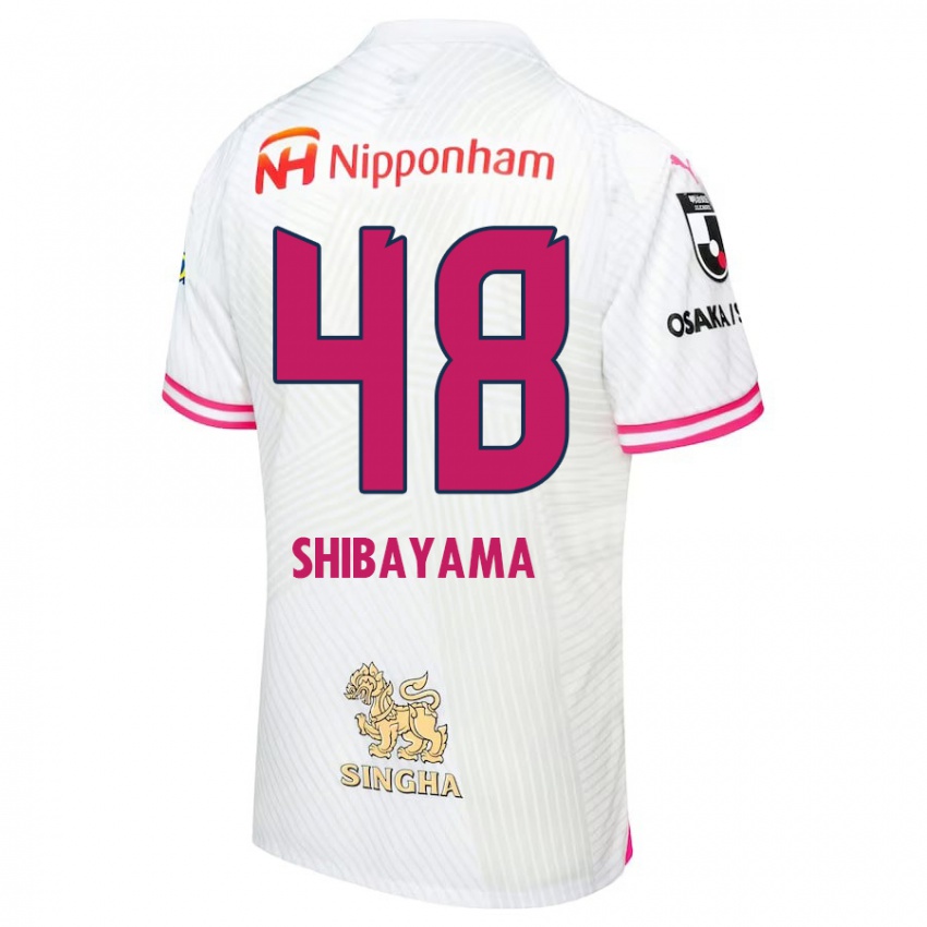 Niño Camiseta Masaya Shibayama #48 Blanco Rosa 2ª Equipación 2024/25 La Camisa Chile