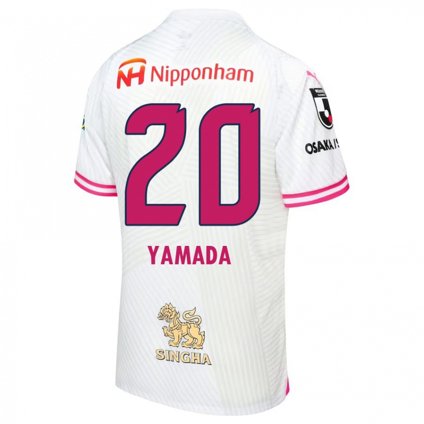 Niño Camiseta Kotaro Yamada #20 Blanco Rosa 2ª Equipación 2024/25 La Camisa Chile