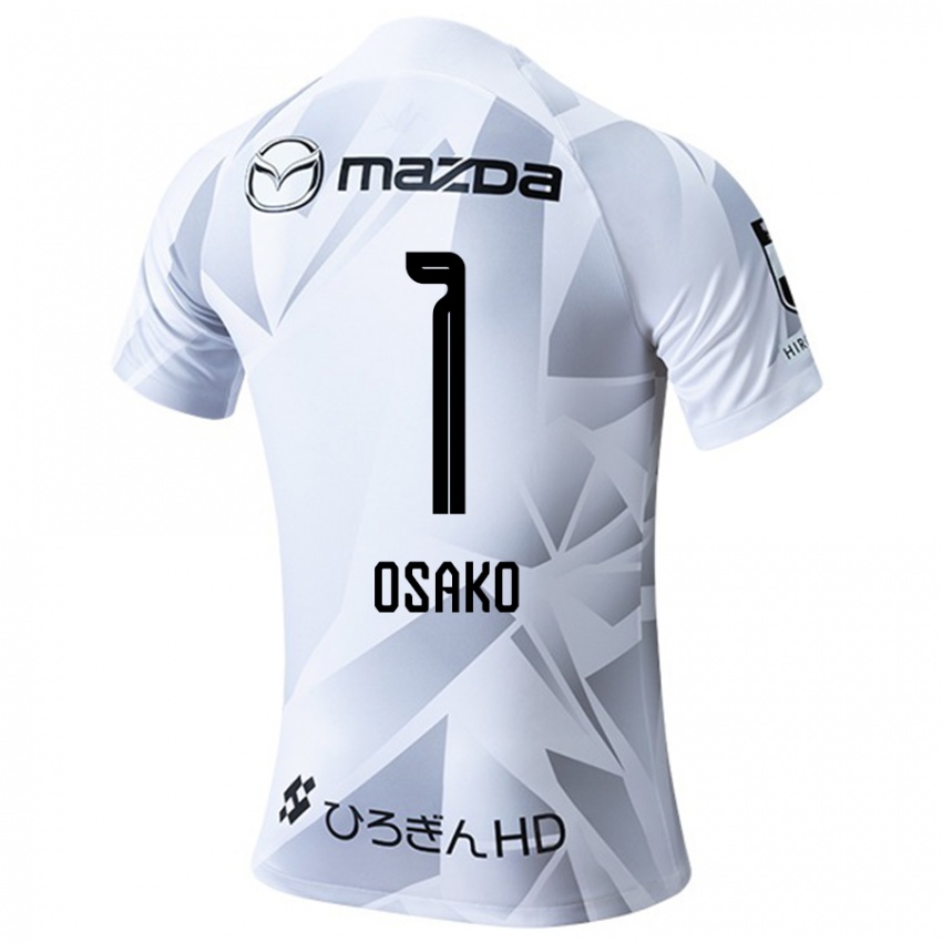 Niño Camiseta Keisuke Osako #1 Blanco Gris Negro 2ª Equipación 2024/25 La Camisa Chile