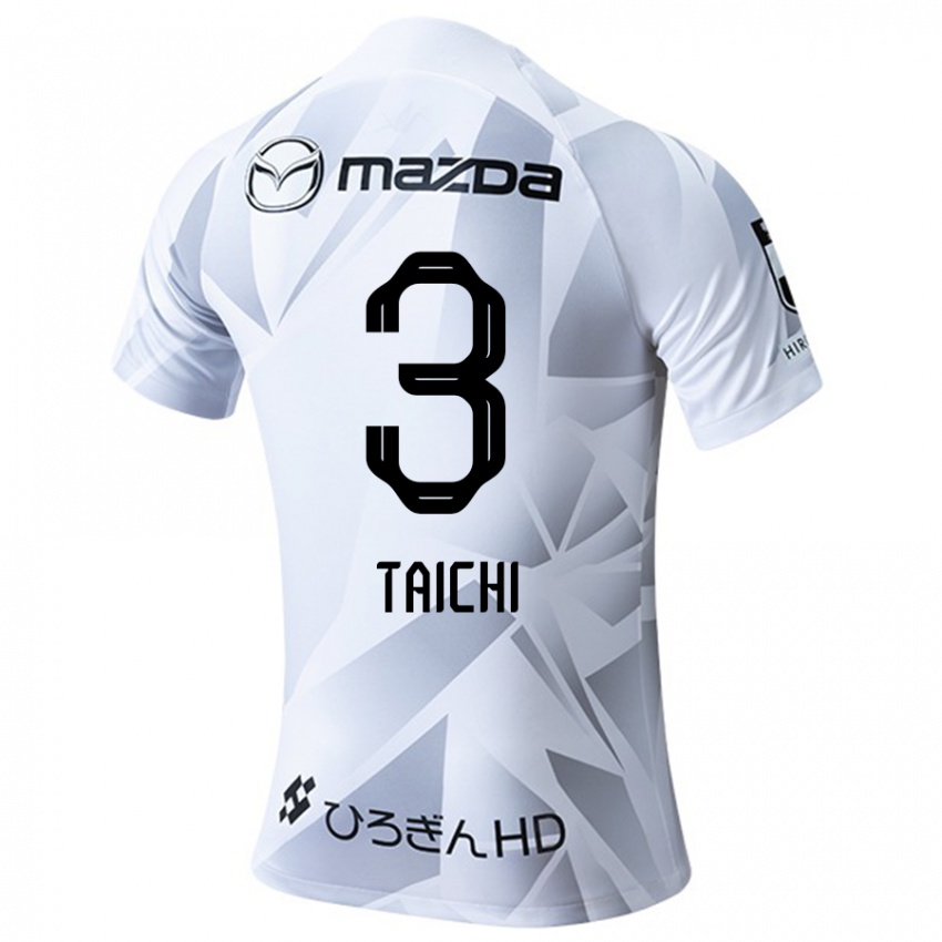 Niño Camiseta Taichi Yamasaki #3 Blanco Gris Negro 2ª Equipación 2024/25 La Camisa Chile