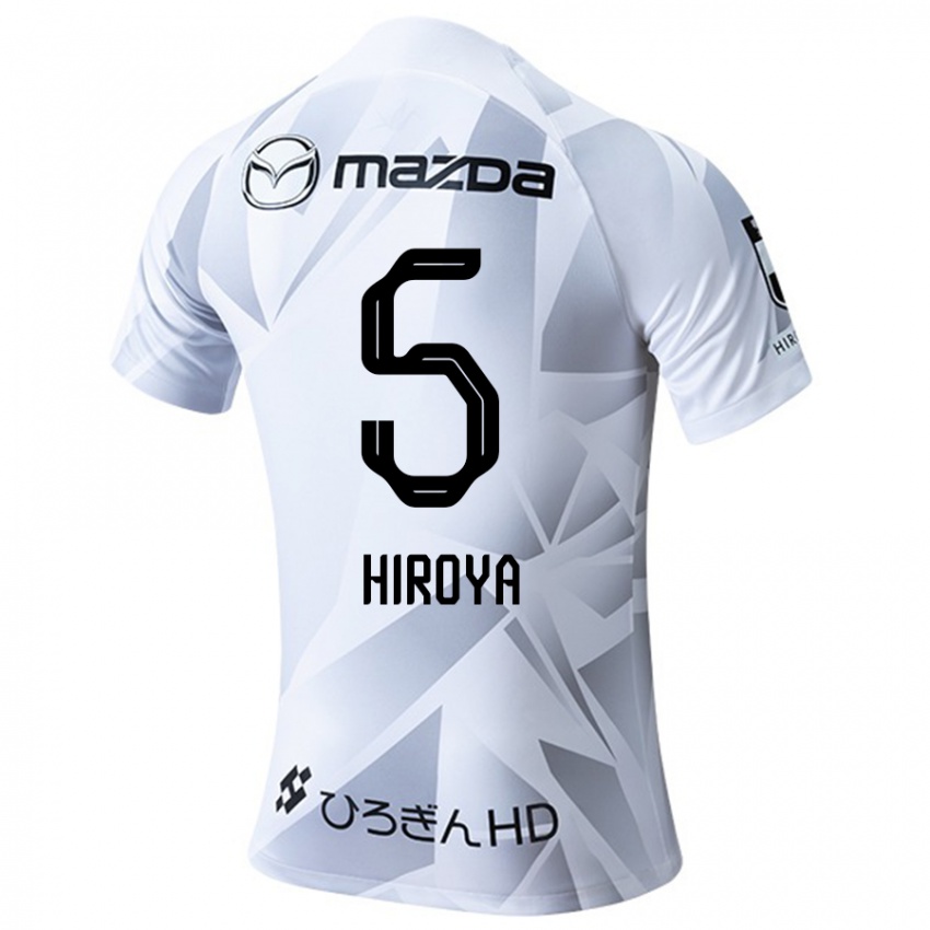 Niño Camiseta Hiroya Matsumoto #5 Blanco Gris Negro 2ª Equipación 2024/25 La Camisa Chile