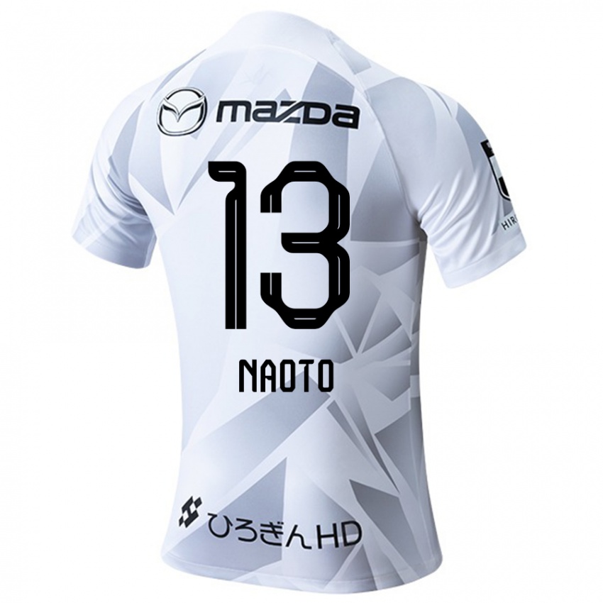 Niño Camiseta Naoto Arai #13 Blanco Gris Negro 2ª Equipación 2024/25 La Camisa Chile