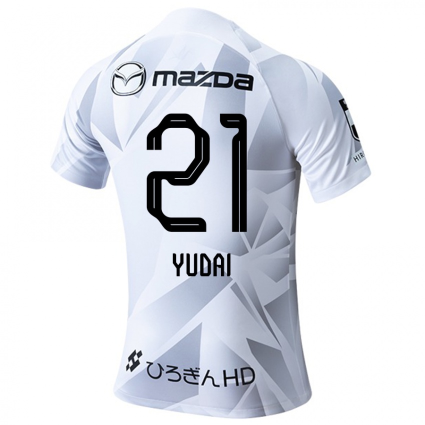 Niño Camiseta Yudai Tanaka #21 Blanco Gris Negro 2ª Equipación 2024/25 La Camisa Chile