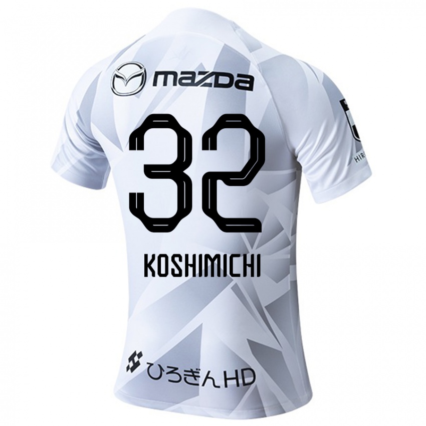 Niño Camiseta Sota Koshimichi #32 Blanco Gris Negro 2ª Equipación 2024/25 La Camisa Chile