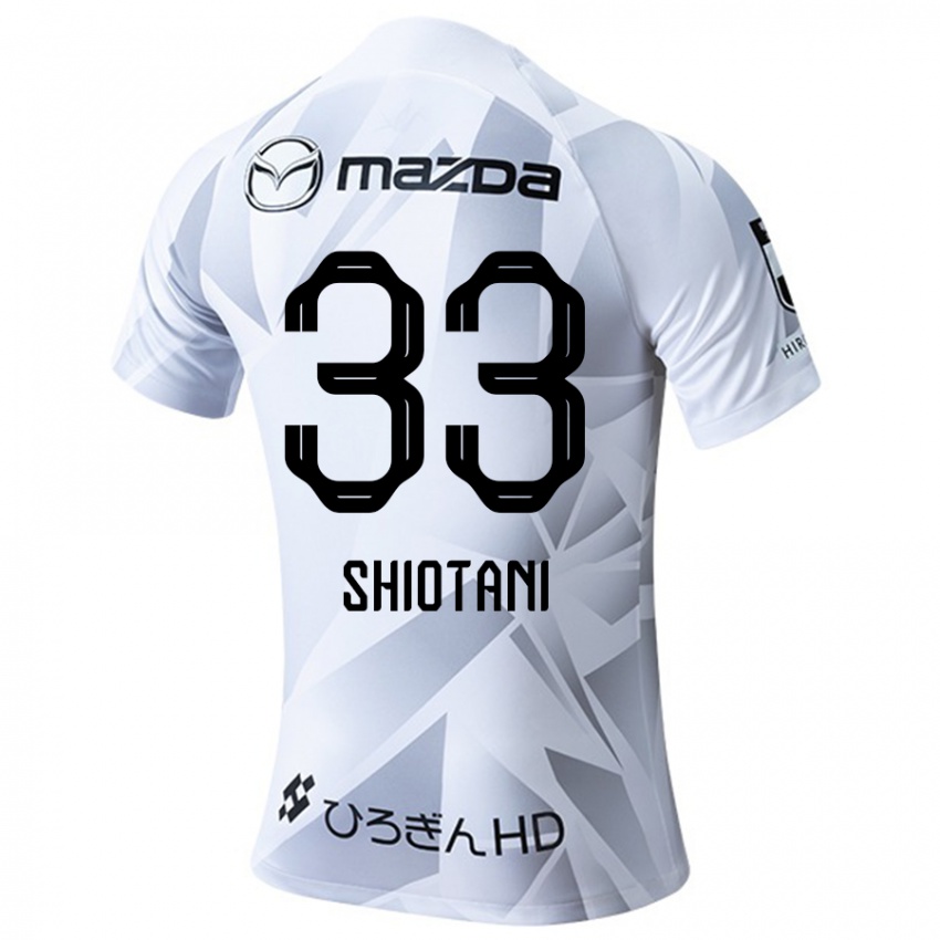 Niño Camiseta Tsukasa Shiotani #33 Blanco Gris Negro 2ª Equipación 2024/25 La Camisa Chile