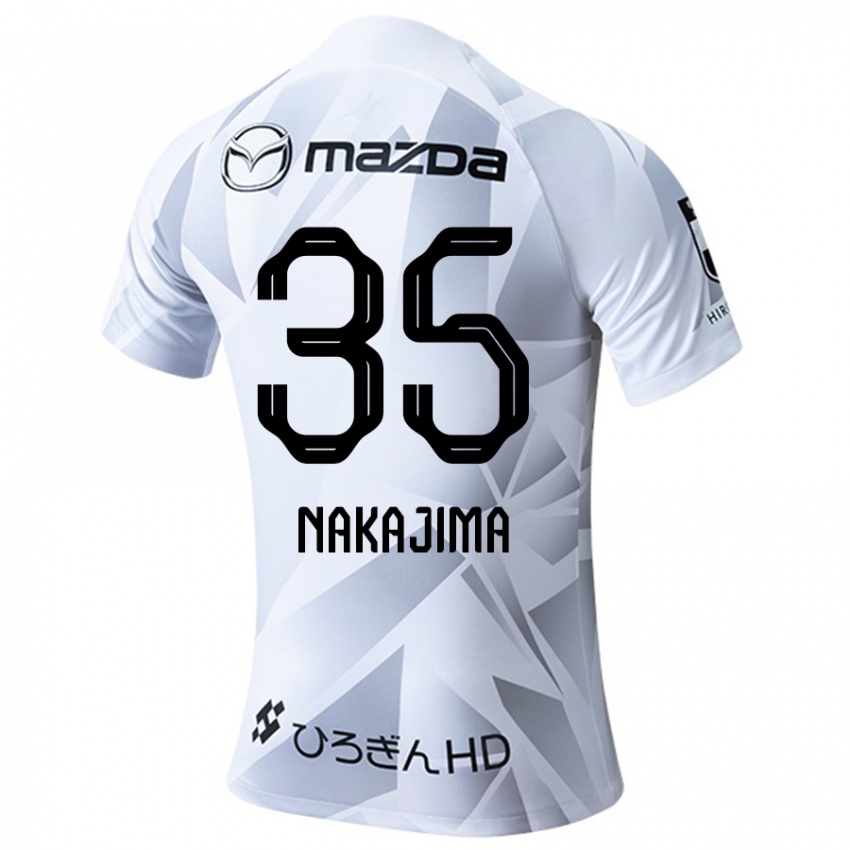 Niño Camiseta Yotaro Nakajima #35 Blanco Gris Negro 2ª Equipación 2024/25 La Camisa Chile