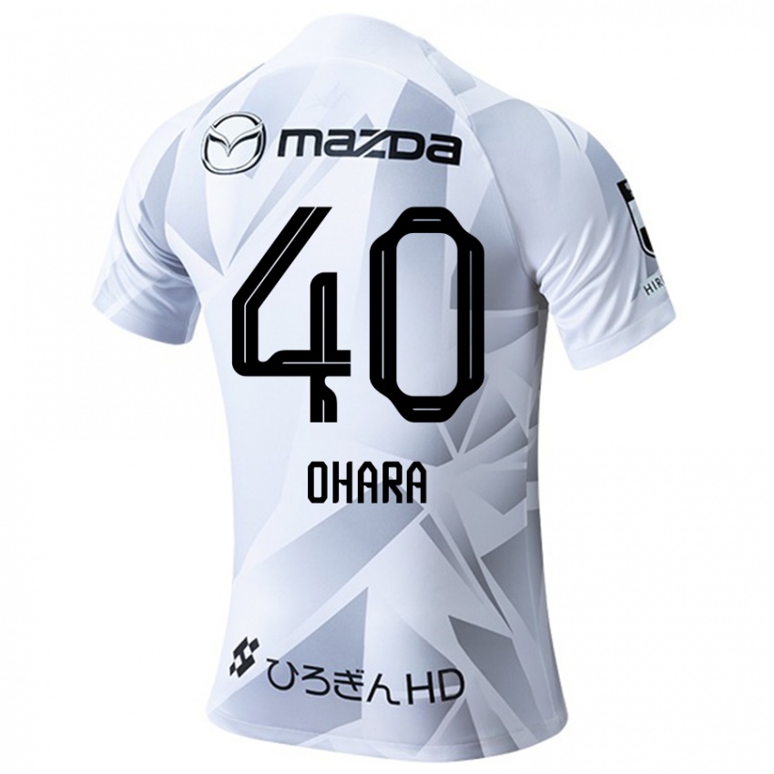 Niño Camiseta Motoki Ohara #40 Blanco Gris Negro 2ª Equipación 2024/25 La Camisa Chile