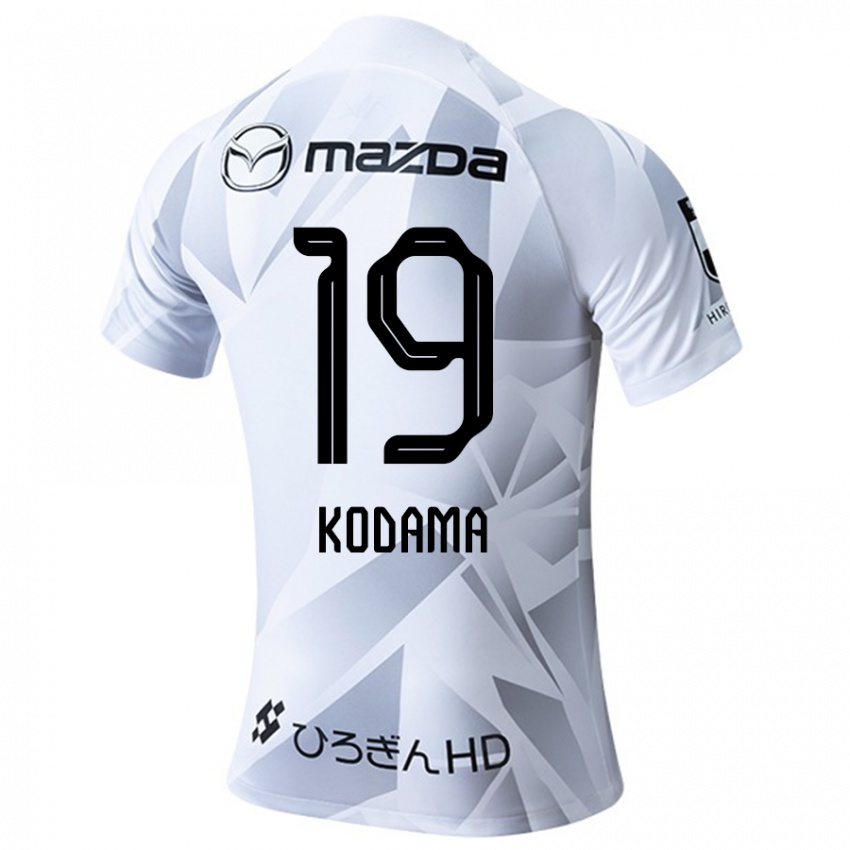 Niño Camiseta Tsukasa Kodama #19 Blanco Gris Negro 2ª Equipación 2024/25 La Camisa Chile