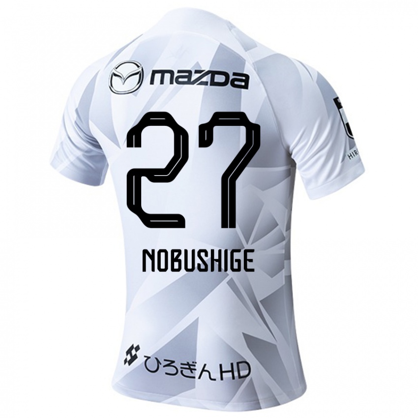 Niño Camiseta Ryojiro Nobushige #27 Blanco Gris Negro 2ª Equipación 2024/25 La Camisa Chile