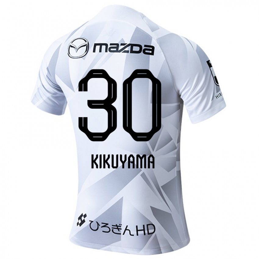 Niño Camiseta Rio Kikuyama #30 Blanco Gris Negro 2ª Equipación 2024/25 La Camisa Chile