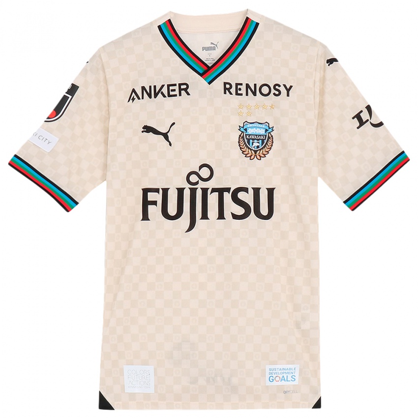 Niño Camiseta Daiki Yamanaka #3 Blanco Gris 2ª Equipación 2024/25 La Camisa Chile