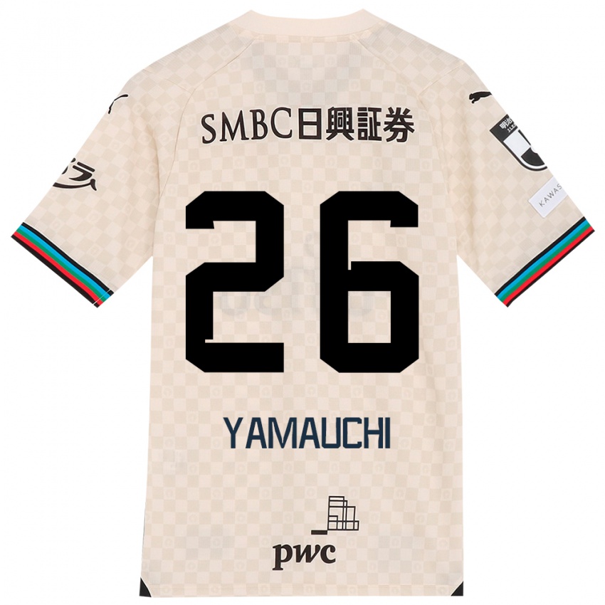 Niño Camiseta Hinata Yamauchi #26 Blanco Gris 2ª Equipación 2024/25 La Camisa Chile