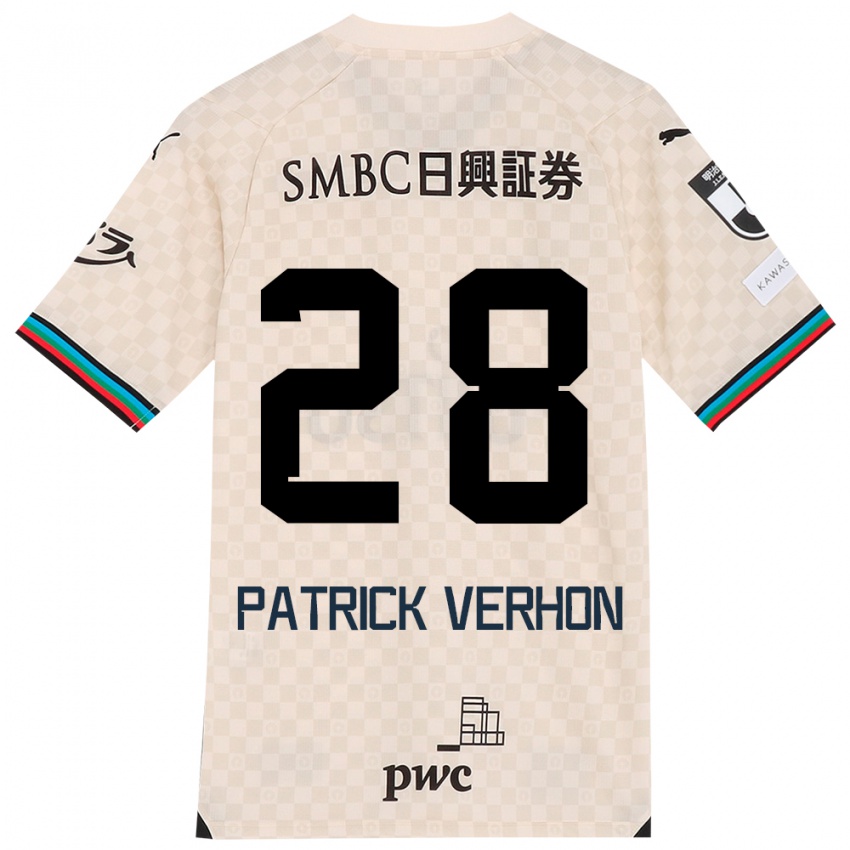 Niño Camiseta Patrick Verhon #28 Blanco Gris 2ª Equipación 2024/25 La Camisa Chile