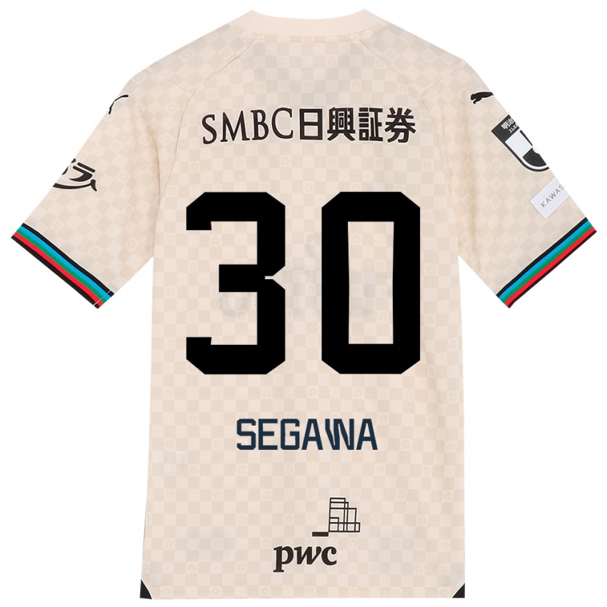 Niño Camiseta Yusuke Segawa #30 Blanco Gris 2ª Equipación 2024/25 La Camisa Chile