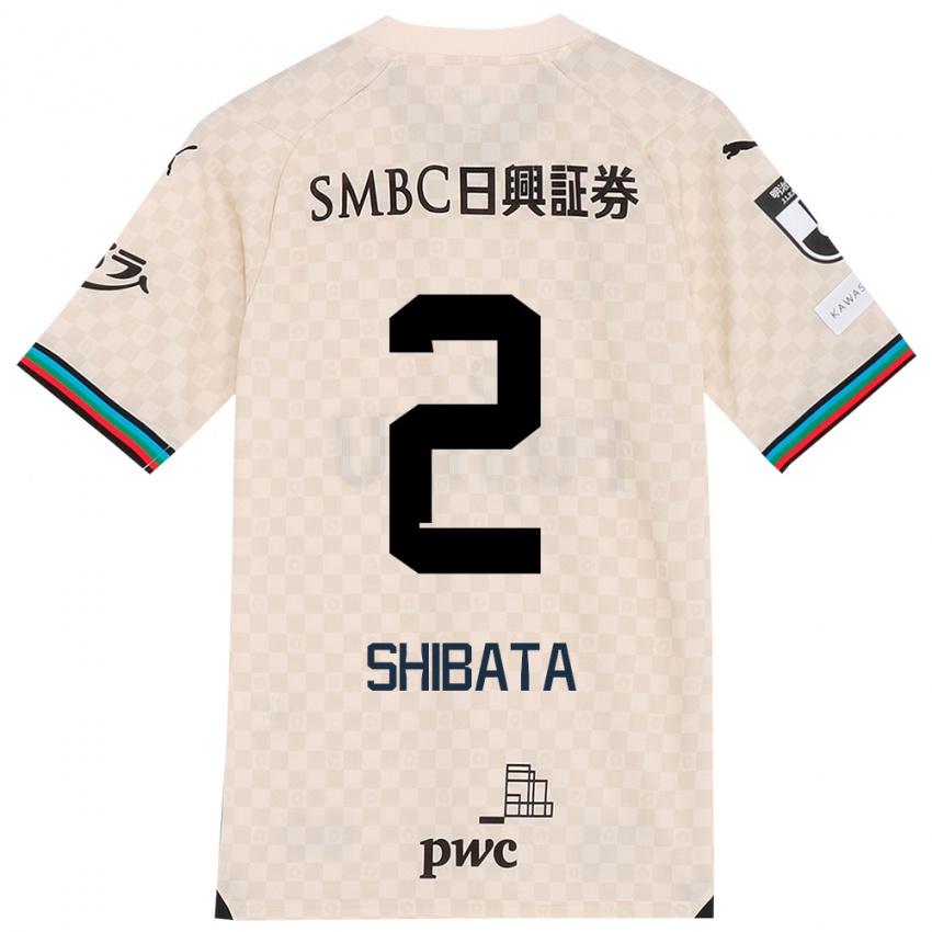 Niño Camiseta Shotaro Shibata #2 Blanco Gris 2ª Equipación 2024/25 La Camisa Chile