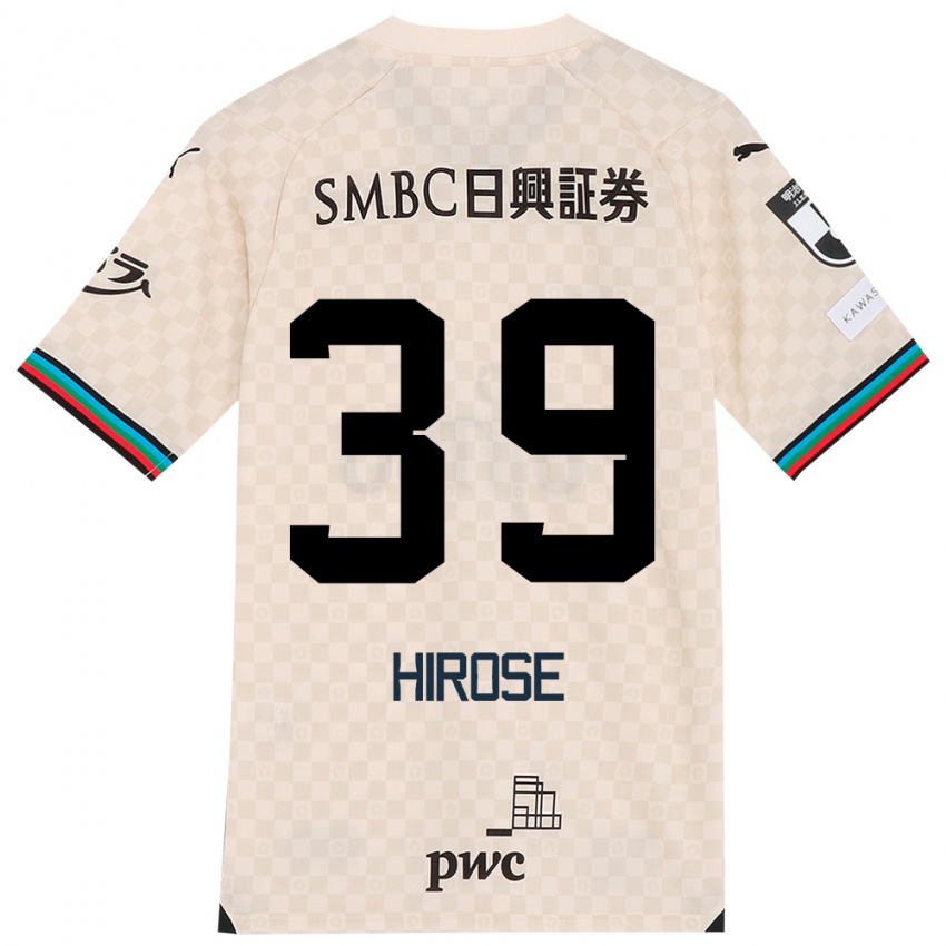 Niño Camiseta Neo Hirose #39 Blanco Gris 2ª Equipación 2024/25 La Camisa Chile