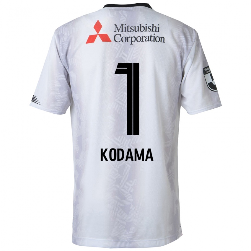 Niño Camiseta Tsuyoshi Kodama #1 Blanco Negro 2ª Equipación 2024/25 La Camisa Chile