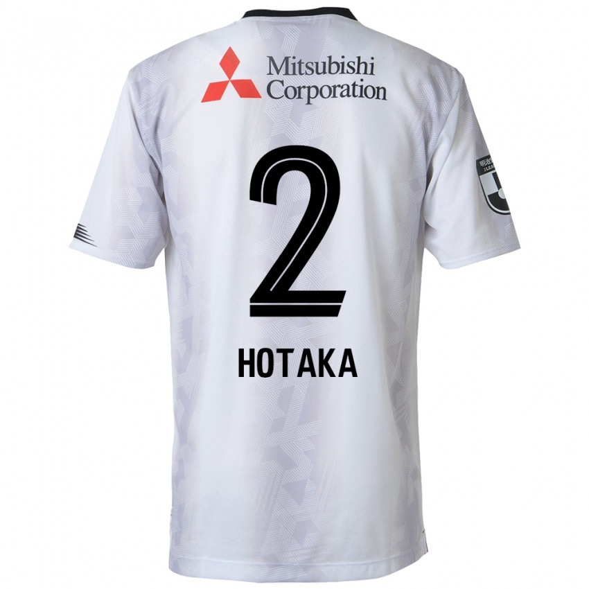 Niño Camiseta Hotaka Nakamura #2 Blanco Negro 2ª Equipación 2024/25 La Camisa Chile