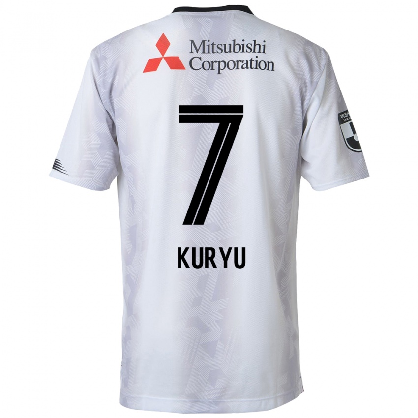 Niño Camiseta Kuryu Matsuki #7 Blanco Negro 2ª Equipación 2024/25 La Camisa Chile