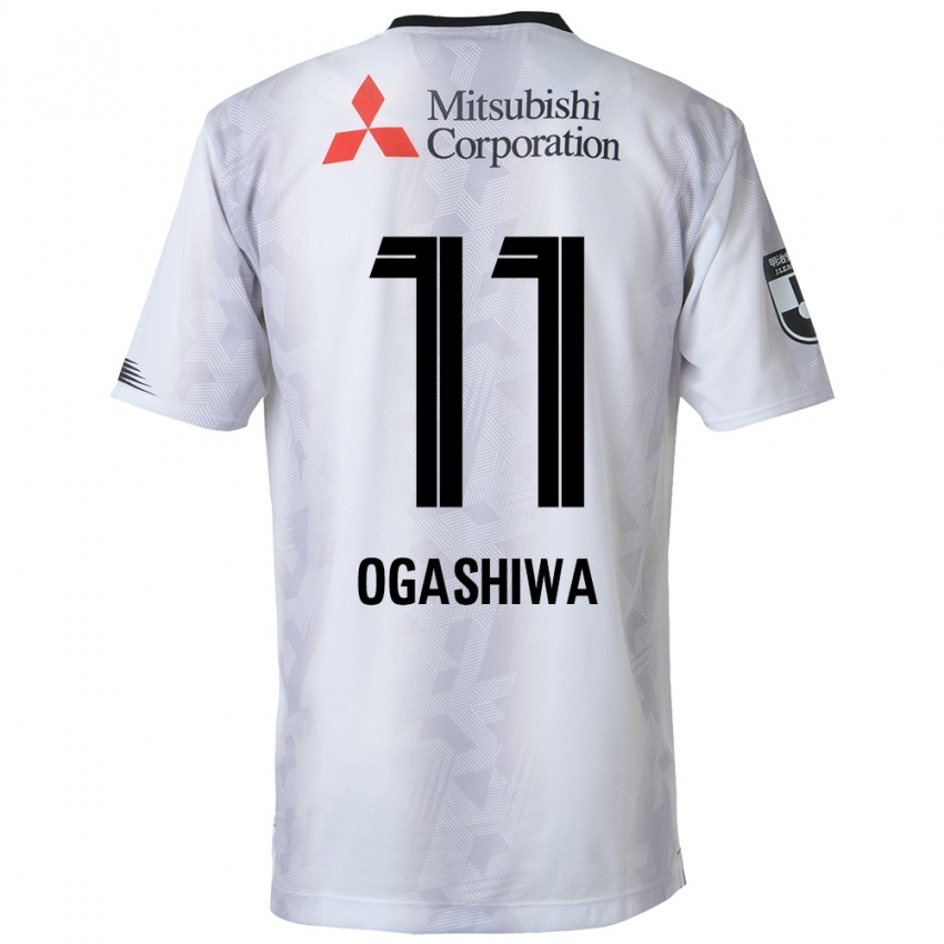 Niño Camiseta Tsuyoshi Ogashiwa #11 Blanco Negro 2ª Equipación 2024/25 La Camisa Chile