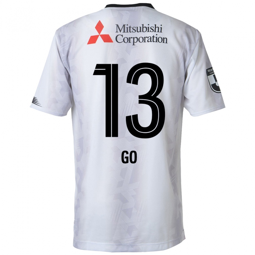 Niño Camiseta Go Hatano #13 Blanco Negro 2ª Equipación 2024/25 La Camisa Chile