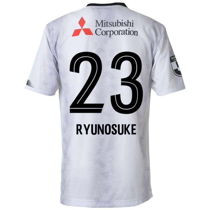 Niño Camiseta Ryunosuke Sato #23 Blanco Negro 2ª Equipación 2024/25 La Camisa Chile