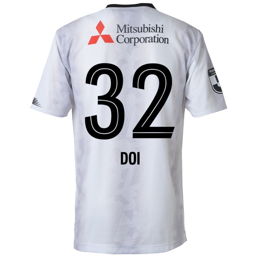 Niño Camiseta Kanta Doi #32 Blanco Negro 2ª Equipación 2024/25 La Camisa Chile