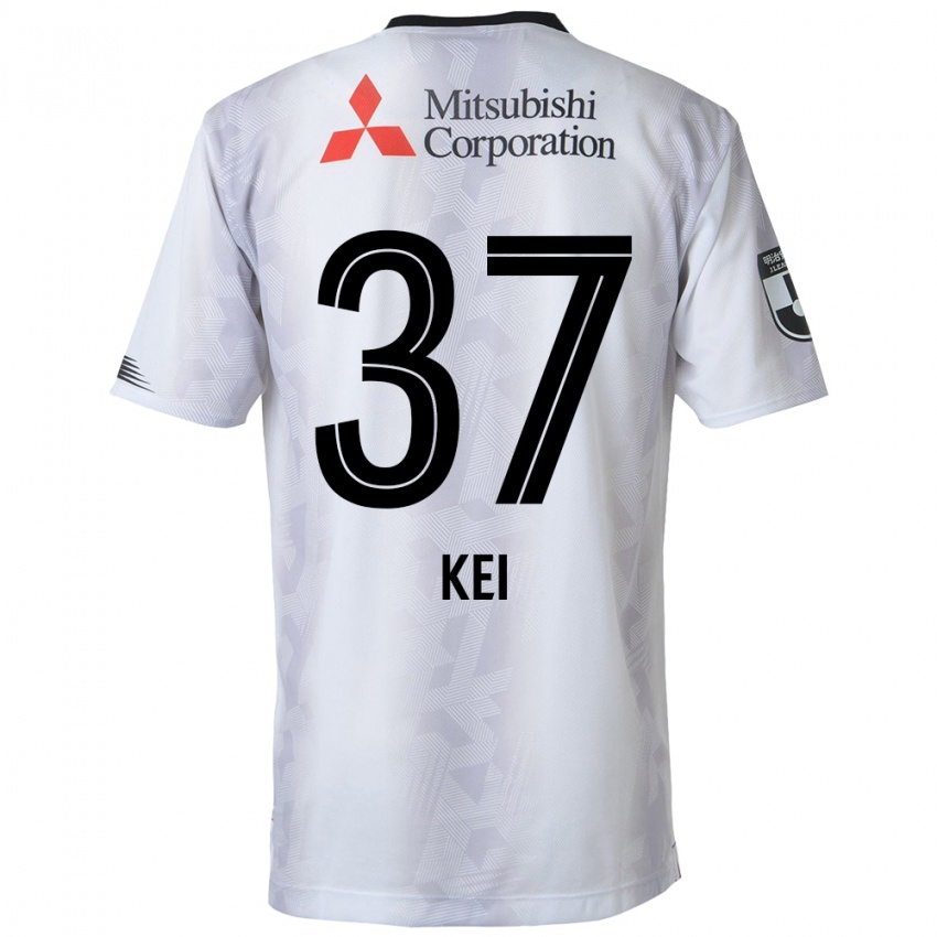 Niño Camiseta Kei Koizumi #37 Blanco Negro 2ª Equipación 2024/25 La Camisa Chile