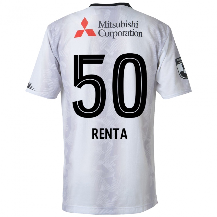 Niño Camiseta Renta Higashi #50 Blanco Negro 2ª Equipación 2024/25 La Camisa Chile