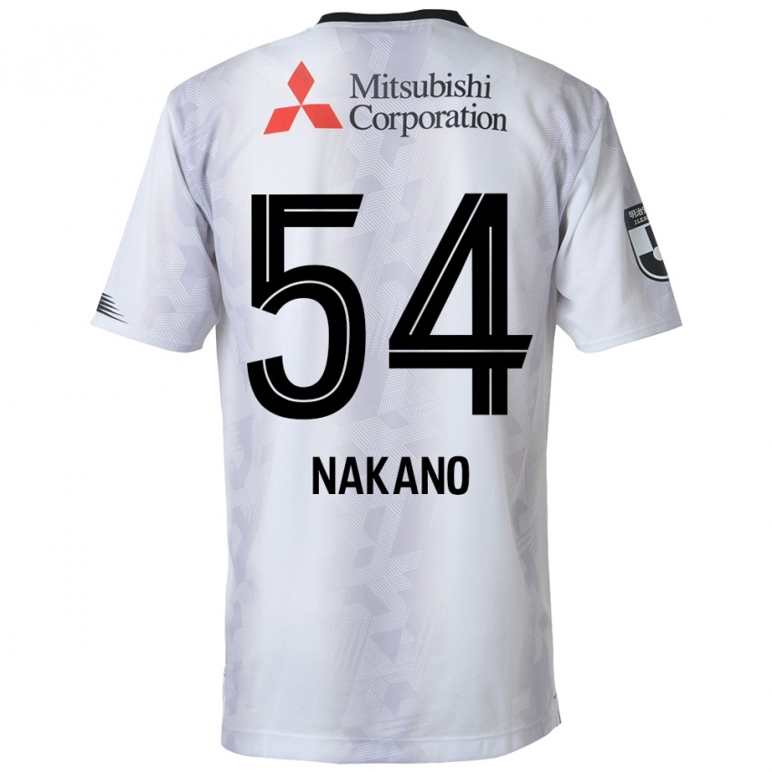 Niño Camiseta Yui Nakano #54 Blanco Negro 2ª Equipación 2024/25 La Camisa Chile