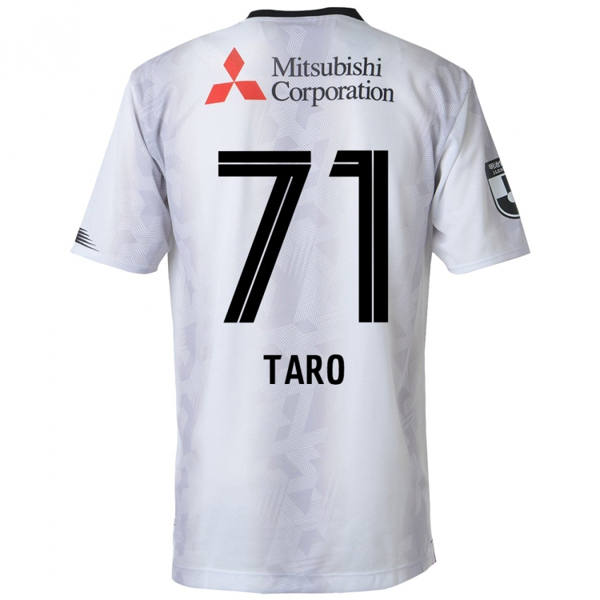 Niño Camiseta Ryotaro Araki #71 Blanco Negro 2ª Equipación 2024/25 La Camisa Chile