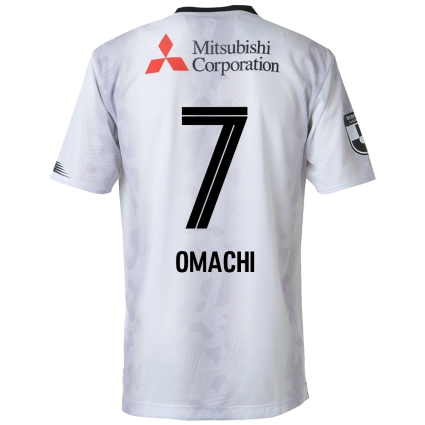 Niño Camiseta Hyugo Omachi #7 Blanco Negro 2ª Equipación 2024/25 La Camisa Chile