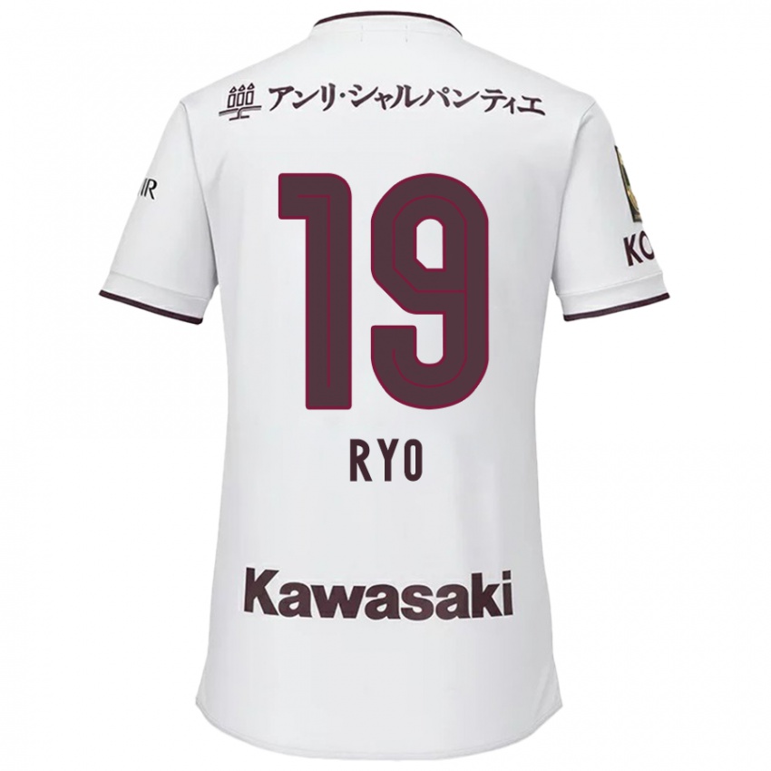 Niño Camiseta Ryo Hatsuse #19 Blanco Rojo 2ª Equipación 2024/25 La Camisa Chile