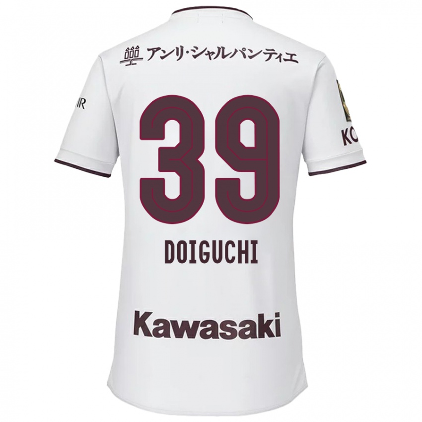 Niño Camiseta Ritsu Doiguchi #39 Blanco Rojo 2ª Equipación 2024/25 La Camisa Chile