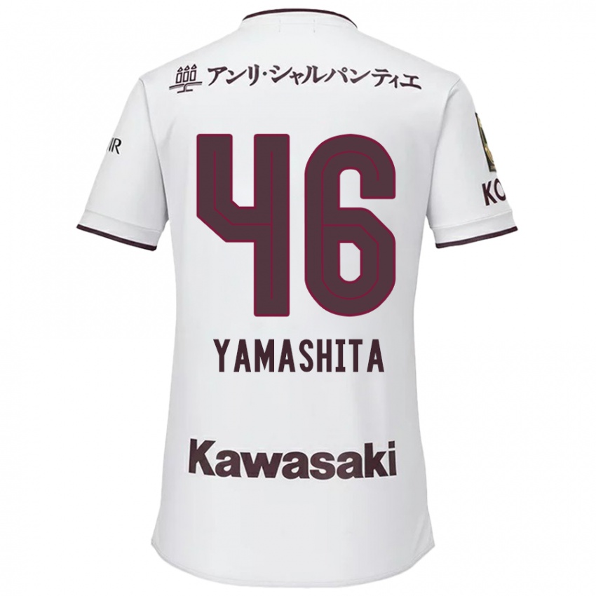 Niño Camiseta Hiroto Yamashita #46 Blanco Rojo 2ª Equipación 2024/25 La Camisa Chile