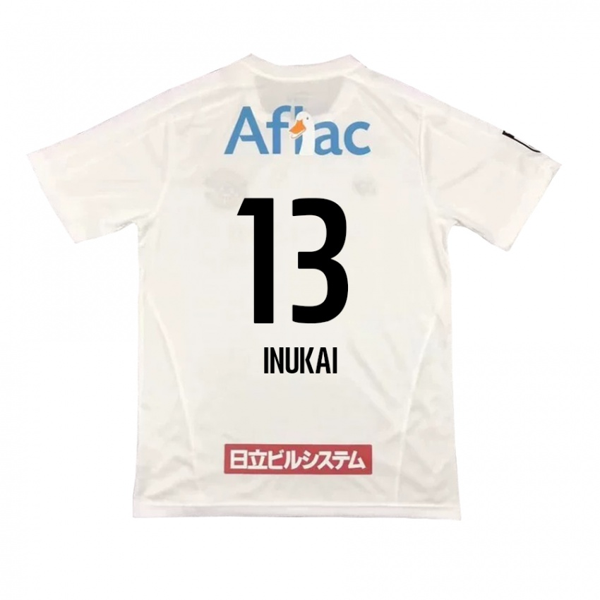 Niño Camiseta Tomoya Inukai #13 Blanco Negro 2ª Equipación 2024/25 La Camisa Chile