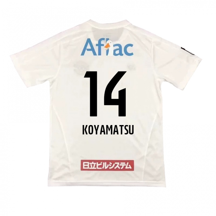 Niño Camiseta Tomoya Koyamatsu #14 Blanco Negro 2ª Equipación 2024/25 La Camisa Chile