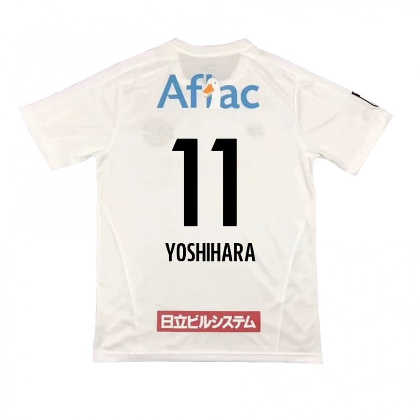 Niño Camiseta Futo Yoshihara #11 Blanco Negro 2ª Equipación 2024/25 La Camisa Chile