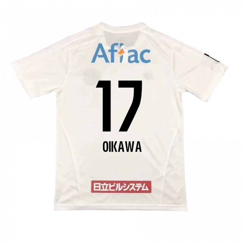 Niño Camiseta Koki Oikawa #17 Blanco Negro 2ª Equipación 2024/25 La Camisa Chile