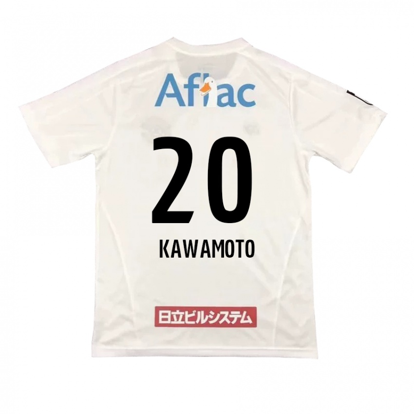 Niño Camiseta Daizen Kawamoto #20 Blanco Negro 2ª Equipación 2024/25 La Camisa Chile