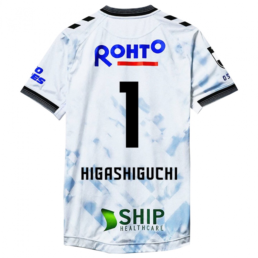 Niño Camiseta Masaaki Higashiguchi #1 Blanco Negro 2ª Equipación 2024/25 La Camisa Chile