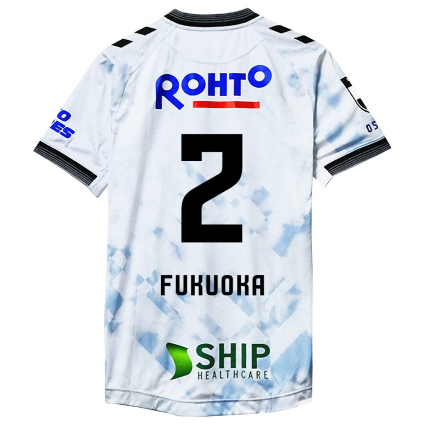 Niño Camiseta Shota Fukuoka #2 Blanco Negro 2ª Equipación 2024/25 La Camisa Chile