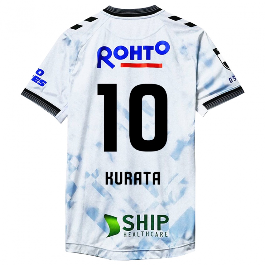 Niño Camiseta Shu Kurata #10 Blanco Negro 2ª Equipación 2024/25 La Camisa Chile