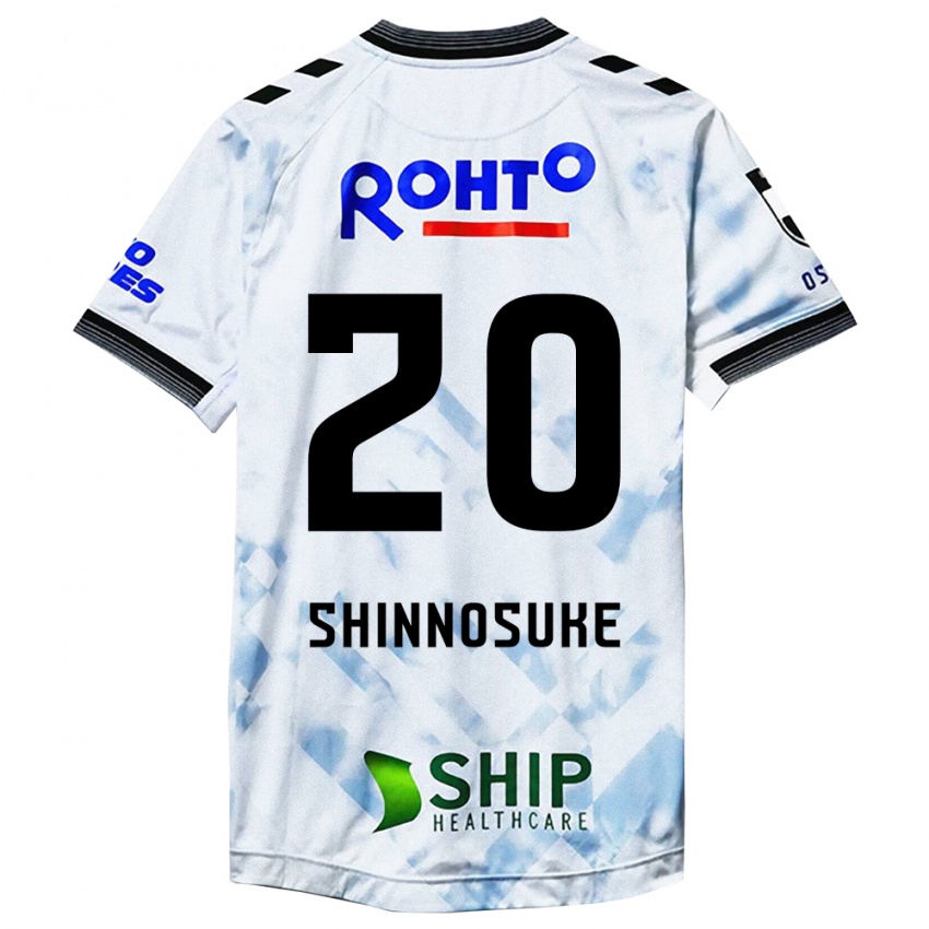 Niño Camiseta Shinnosuke Nakatani #20 Blanco Negro 2ª Equipación 2024/25 La Camisa Chile