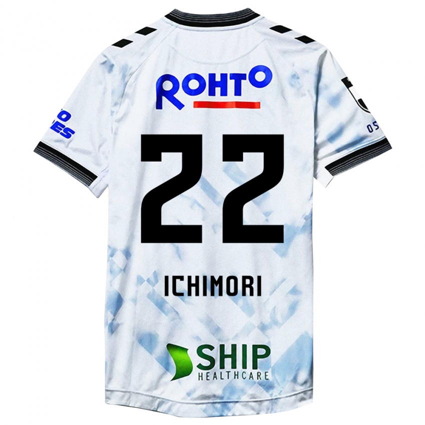 Niño Camiseta Jun Ichimori #22 Blanco Negro 2ª Equipación 2024/25 La Camisa Chile