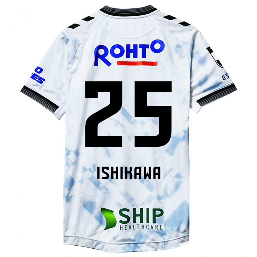 Niño Camiseta Kei Ishikawa #25 Blanco Negro 2ª Equipación 2024/25 La Camisa Chile