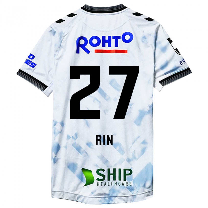 Niño Camiseta Rin Mito #27 Blanco Negro 2ª Equipación 2024/25 La Camisa Chile