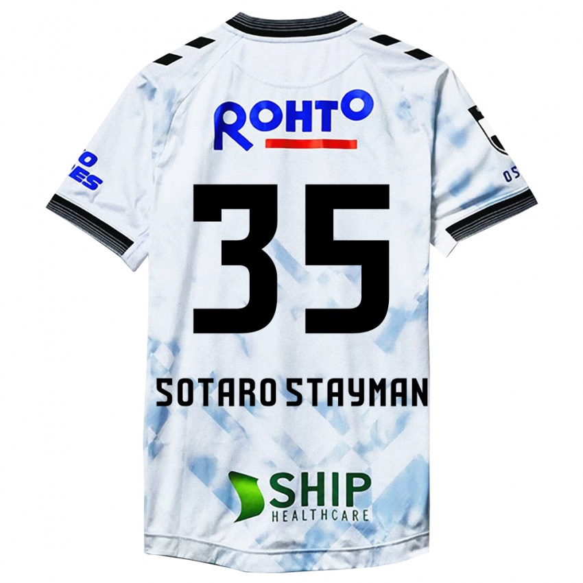 Niño Camiseta Joshua Sotaro Stayman #35 Blanco Negro 2ª Equipación 2024/25 La Camisa Chile