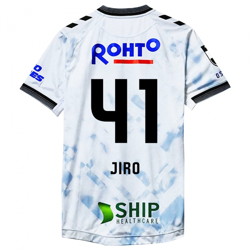 Niño Camiseta Jiro Nakamura #41 Blanco Negro 2ª Equipación 2024/25 La Camisa Chile