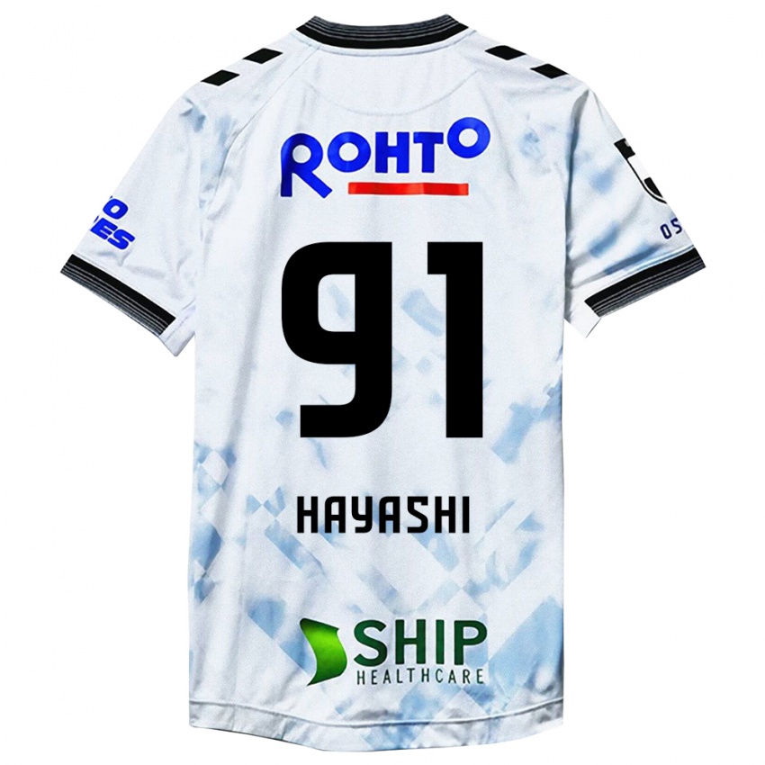 Niño Camiseta Daichi Hayashi #91 Blanco Negro 2ª Equipación 2024/25 La Camisa Chile